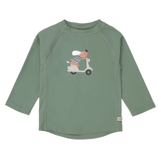 Lässig Bade-Shirt LSF Long Sleeve Rashguard - Scooter / Dog - Green - Gr. 62/68
