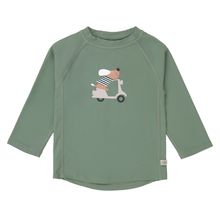 Bade-Shirt LSF Long Sleeve Rashguard - Scooter / Dog - Green - Gr. 86