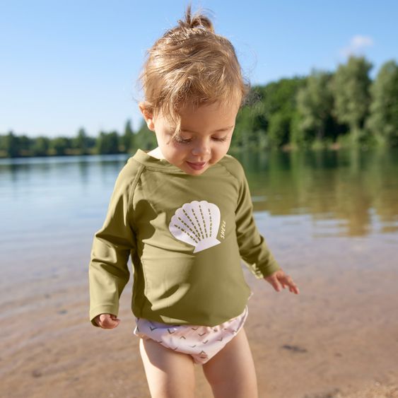 Lässig Bade-Shirt LSF Long Sleeve Rashguard - Shell - Moss - Gr. 62/68