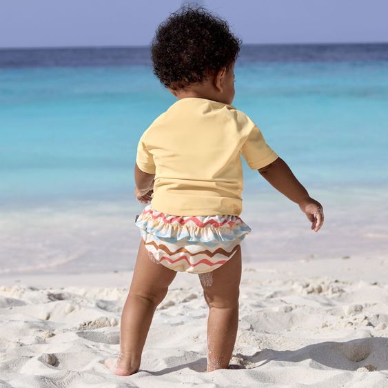 Lässig Bade-Shirt LSF Short Sleeve Rashguard - Surfboards - Vanilla - Gr. 62/68