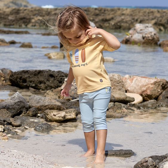 Lässig Swim shirt LSF Short Sleeve Rashguard - Surfboards - Vanilla - Size 74/80