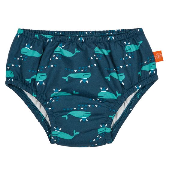 Lässig Bade-Windelhose - Blue Whale - Gr. 0 - 6 M