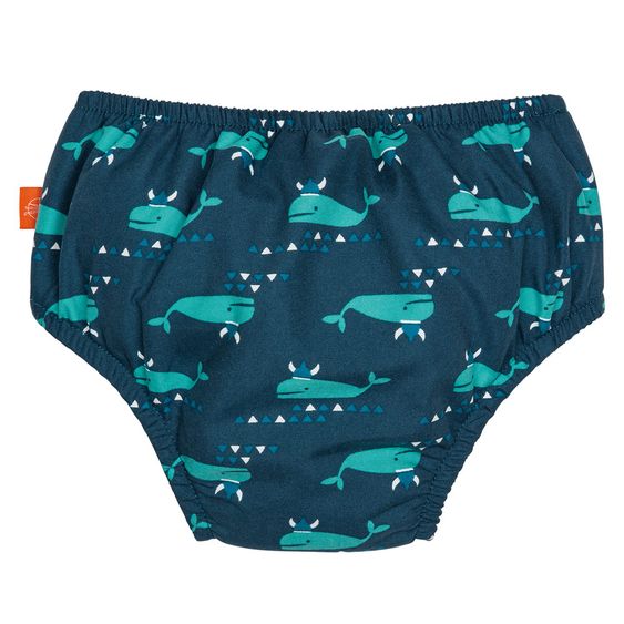 Lässig Bade-Windelhose - Blue Whale - Gr. 0 - 6 M