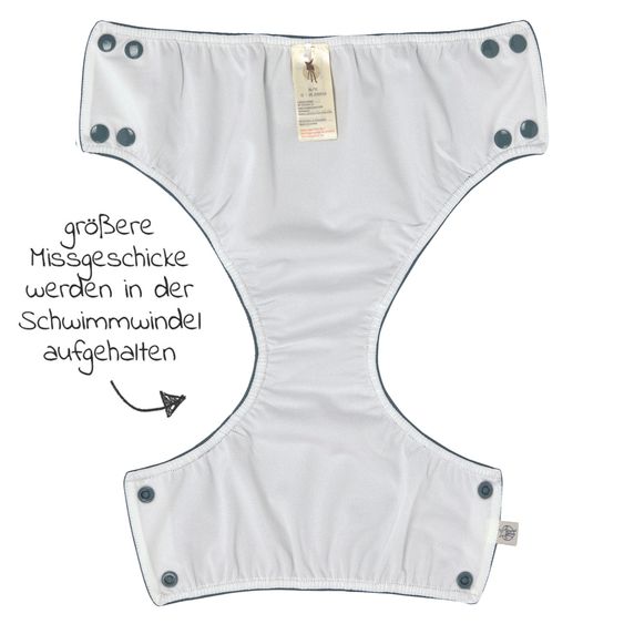 Lässig Bade-Windelhose LSF Snap Swim Diaper - Blue - Gr. 62/68