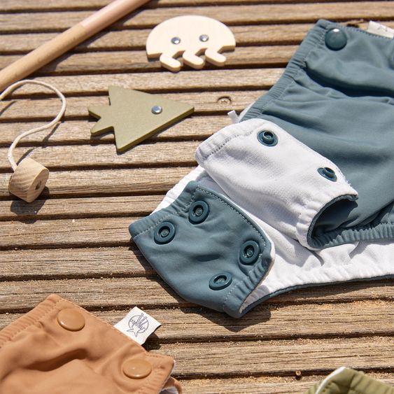 Lässig Bade-Windelhose LSF Snap Swim Diaper - Blue - Gr. 62/68