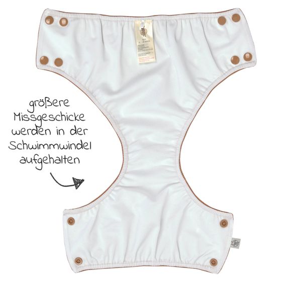 Lässig Bade-Windelhose LSF Snap Swim Diaper - Caramel - Gr. 62/68