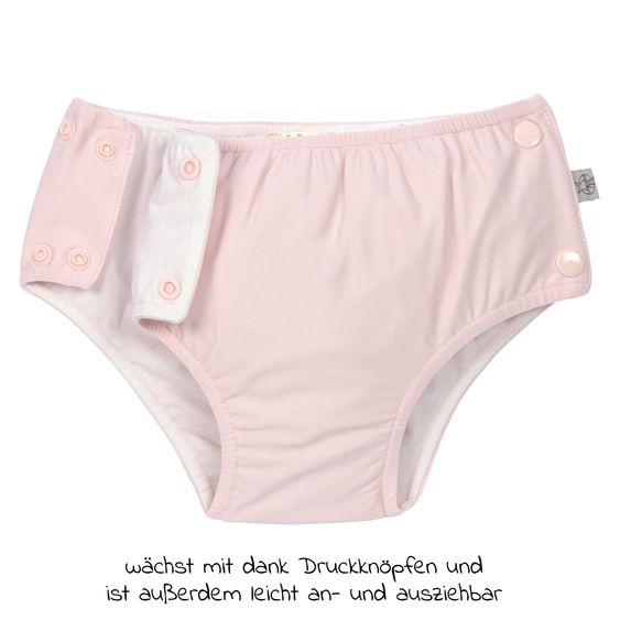 Lässig Pantaloni da bagno SPF Snap Swim Diaper - Rosa chiaro - Taglia 62/68