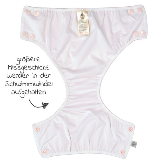 Lässig Bade-Windelhose LSF Snap Swim Diaper - Light Pink - Gr. 62/68