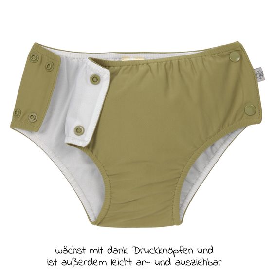 Lässig Pantaloni da bagno SPF Snap Swim Diaper - Moss - Taglia 62/68