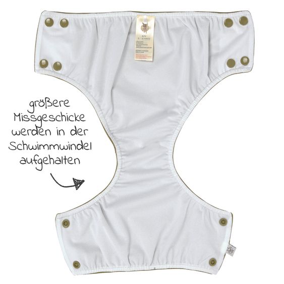 Lässig Bade-Windelhose LSF Snap Swim Diaper - Moss - Gr. 62/68