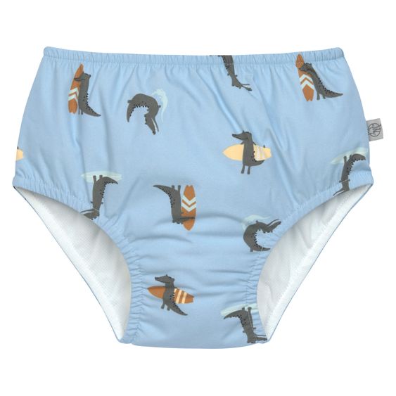 Lässig Bade-Windelhose LSF Swim Diaper - Crocodile - Sky Blue - Gr. 86