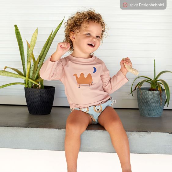 Lässig Bade-Windelhose LSF Swim Diaper - Crocodile - Sky Blue - Gr. 86
