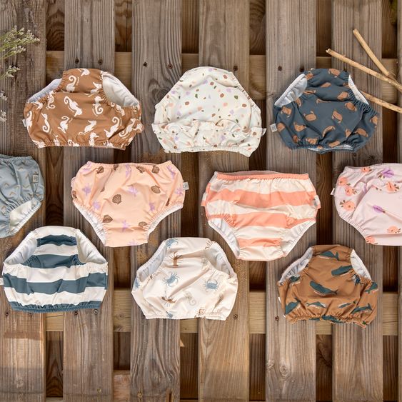 Lässig Bade-Windelhose LSF Swim Diaper - Pebbles - Multicolor / Milky - Gr. 62/68