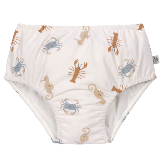 Lässig Bade-Windelhose LSF Swim Diaper - Sea Animals - Milky - Gr. 62/68