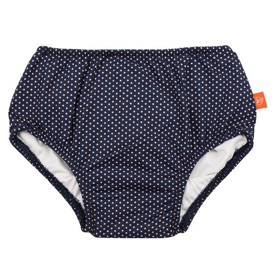 Lässig Bade-Windelhose - Polka Dots Navy - Gr. 0 - 6 M