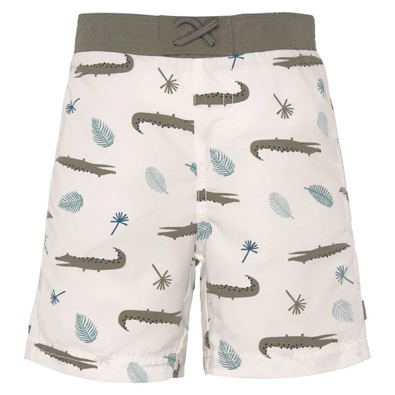 Lässig Bade-Windelshort LSF Board Shorts - Crocodile White - Gr. 74/80