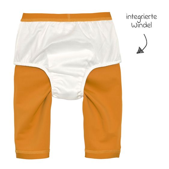 Lässig Bade-Windelshorts LSF Beach Shorts - Gold - Gr. 62/68
