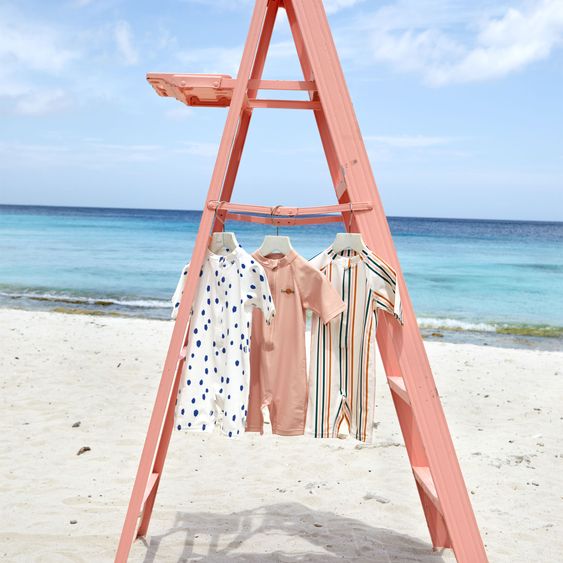 Lässig Badeanzug LSF Short Sleeve Sunsuit - Pink - Gr. 62/68