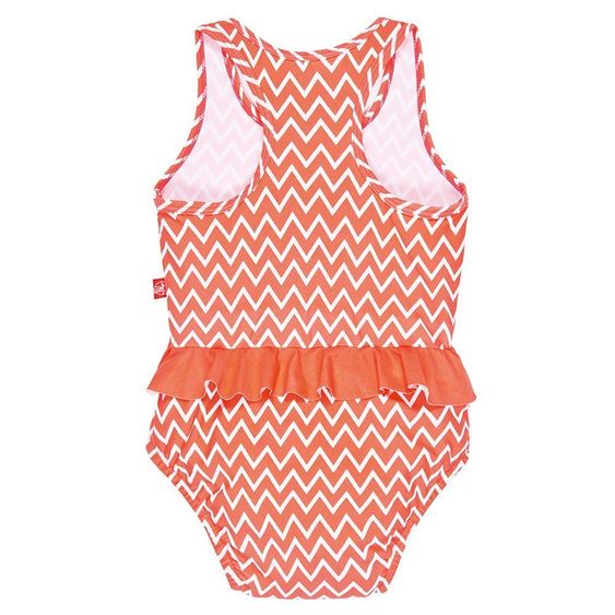 Lässig Badeanzug - Zigzag Peach - Gr. 0 - 6 M