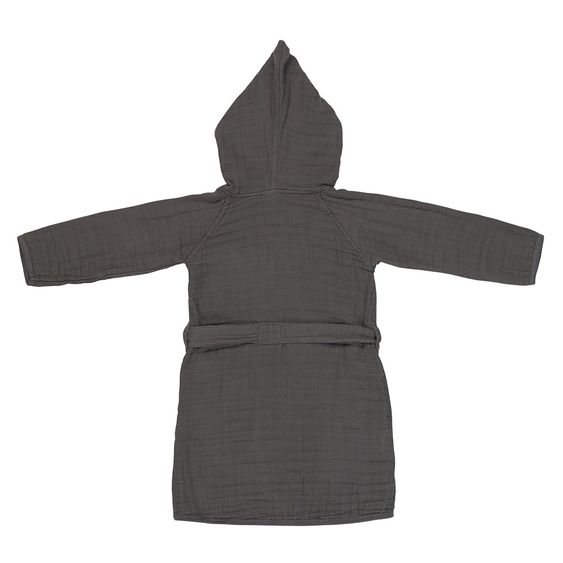 Lässig Bademantel Muslin - Anthracite - Gr. 80/86