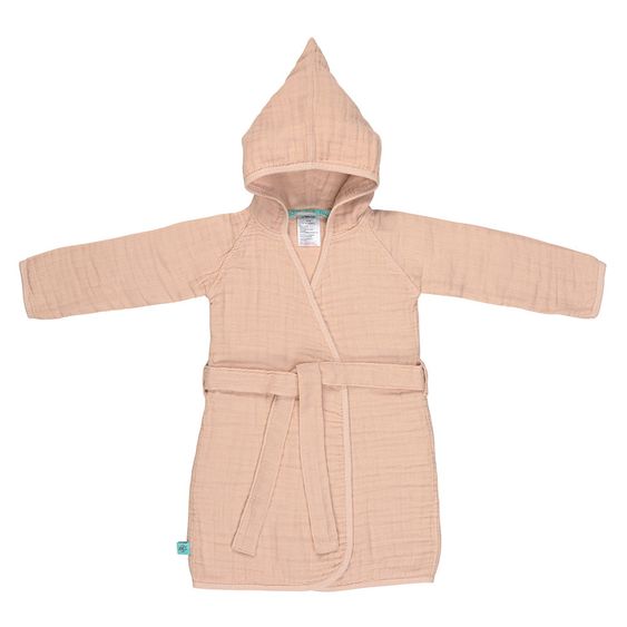 Lässig Bademantel Muslin - Light Pink - Gr. 80/86