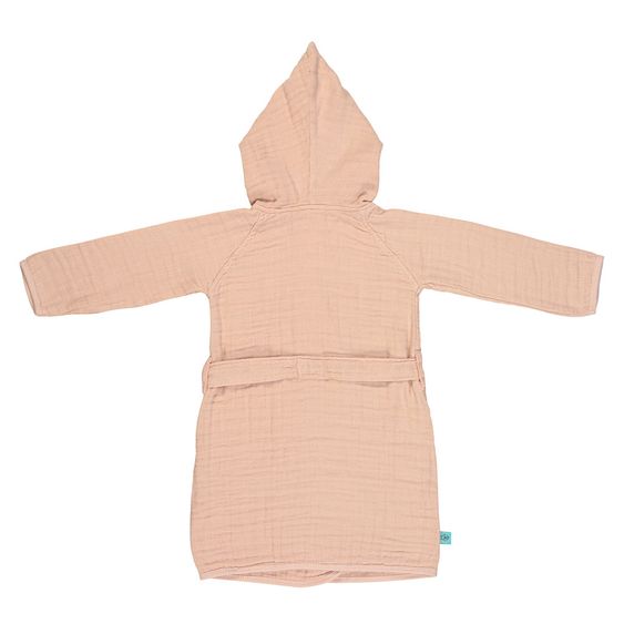 Lässig Bademantel Muslin - Light Pink - Gr. 80/86