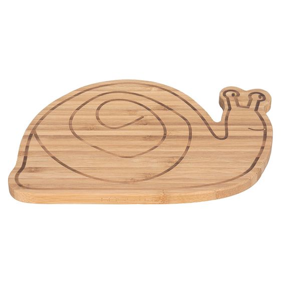 Lässig Bambus-Brettchen aus Holz - Garden Explorer Snail