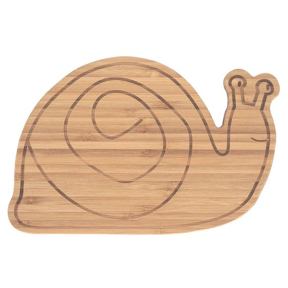 Lässig Bambus-Brettchen aus Holz - Garden Explorer Snail