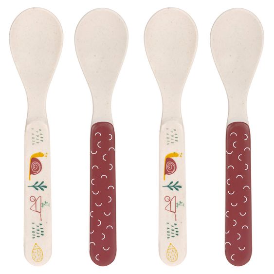 Lässig Bambus-Löffel 4er Pack - Garden Explorer Girls