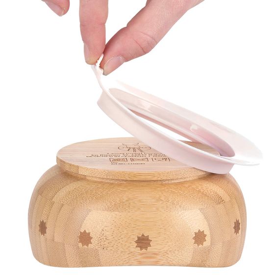 Lässig Bambus-Schale aus Holz mit Saugfuß - Little Chums Mouse