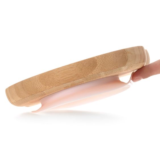 Lässig Bambus-Teller aus Holz mit Saugfuß - Little Chums Mouse