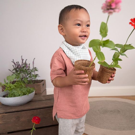Lässig Bandana Lätzchen 2er Pack aus Bio-Baumwolle - Garden Explorer Boys