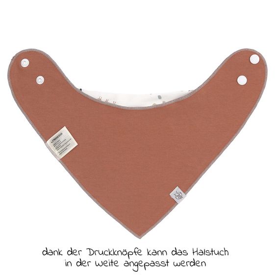 Lässig Bandana Lätzchen 2er Pack aus Bio-Baumwolle - Tiny Farmer - Sheep & Goose - Blue