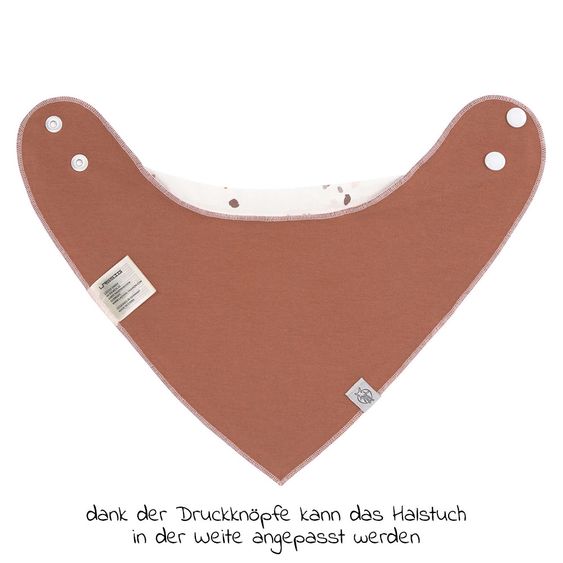 Lässig Bandana Lätzchen 2er Pack aus Bio-Baumwolle - Tiny Farmer - Sheep & Goose - Lilac