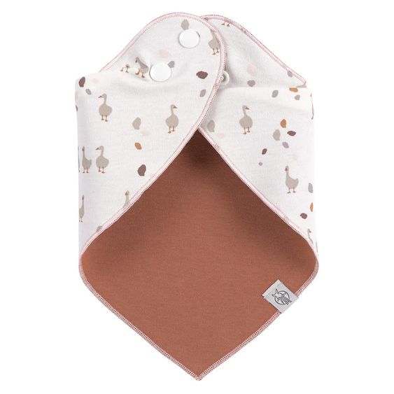 Lässig Bandana Lätzchen 2er Pack aus Bio-Baumwolle - Tiny Farmer - Sheep & Goose - Lilac