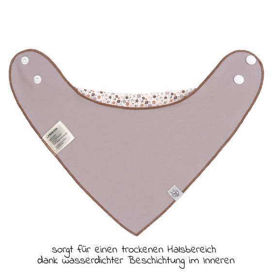 Lässig Bandana Lätzchen 2er Pack aus Bio-Baumwolle - Tiny Farmer - Sheep & Goose - Lilac