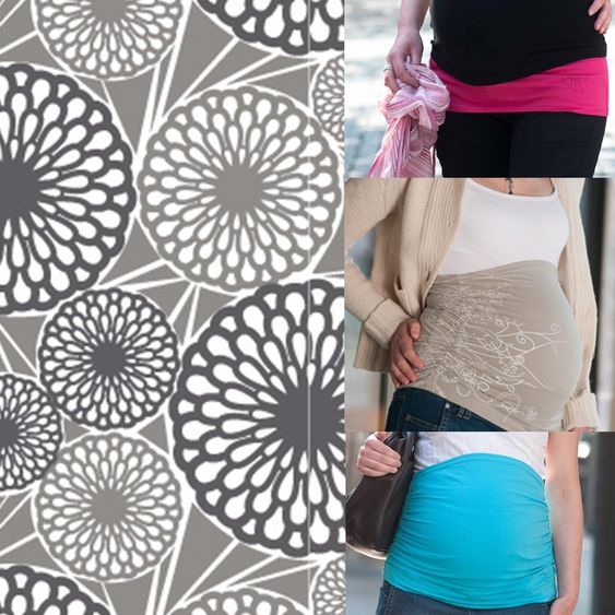 Lässig Bauchband Bellyband Ruffled - Flower Shadow