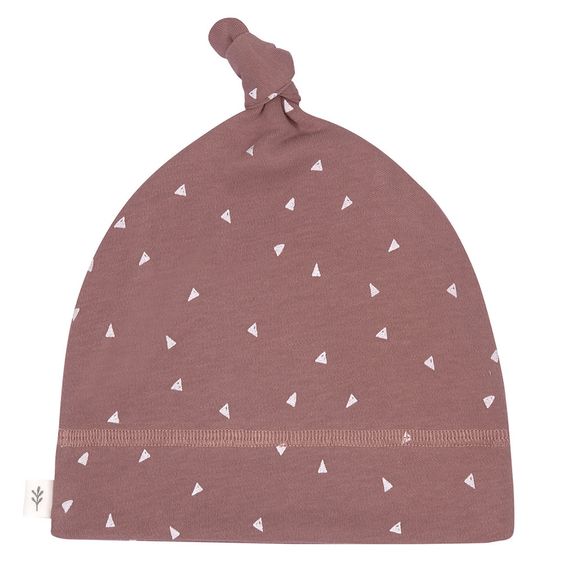 Lässig Beanie-Mütze aus Bio-Baumwolle - Triangle Cinnamon - Gr. 50/56