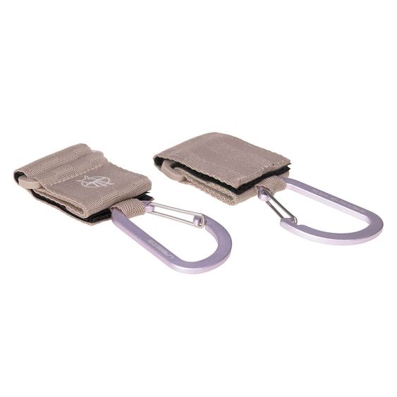 Lässig Befestigungsriemen 2er Pack Stroller Hooks für Wickeltasche - Beige