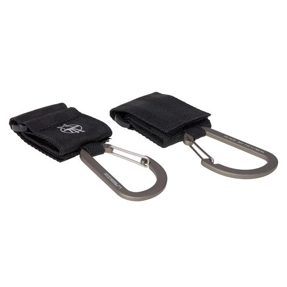 Lässig Befestigungsriemen 2er Pack Stroller Hooks für Wickeltasche - Black