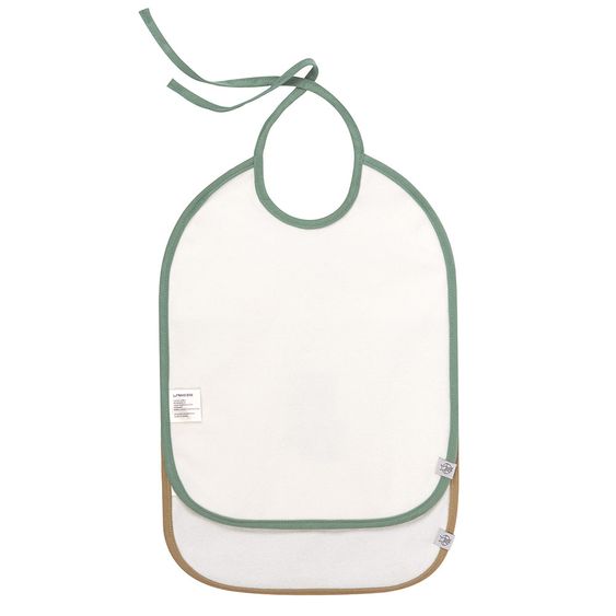 Lässig Binde-Lätzchen 2er Pack Medium Bib aus Bio-Baumwolle - About Friends Racoon