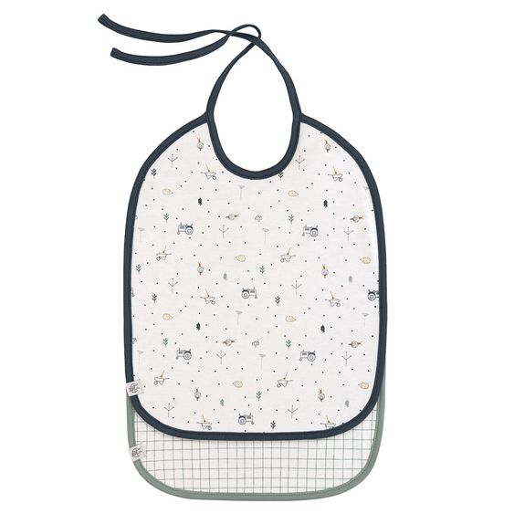 Lässig Binde-Lätzchen 2er Pack Medium Bib aus Bio-Baumwolle - Garden Explorer Boys