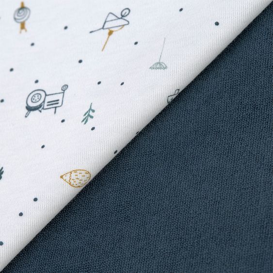 Lässig Binde-Lätzchen 2er Pack Medium Bib aus Bio-Baumwolle - Garden Explorer Boys