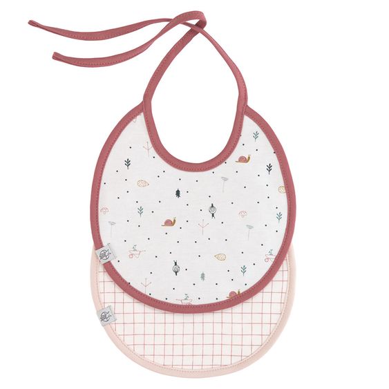Lässig Binde-Lätzchen 2er Pack Small Bib aus Bio-Baumwolle - Garden Explorer Girls