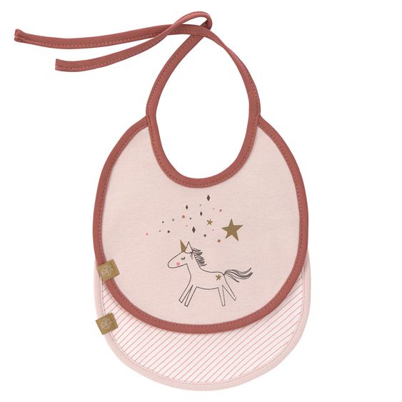 Lässig Binde-Lätzchen 2er Pack Small Bib - More Magic Horse
