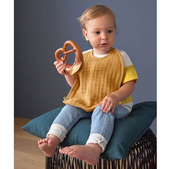 Lässig Binde-Lätzchen 3er Pack Muslin Bib Medium - Green