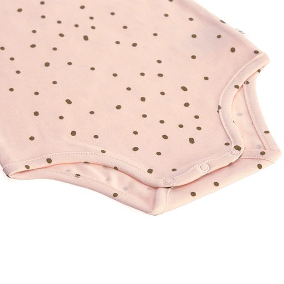 Lässig Body Kurzarm aus Bio-Baumwolle - Dots Powder Pink - Gr. 74/80