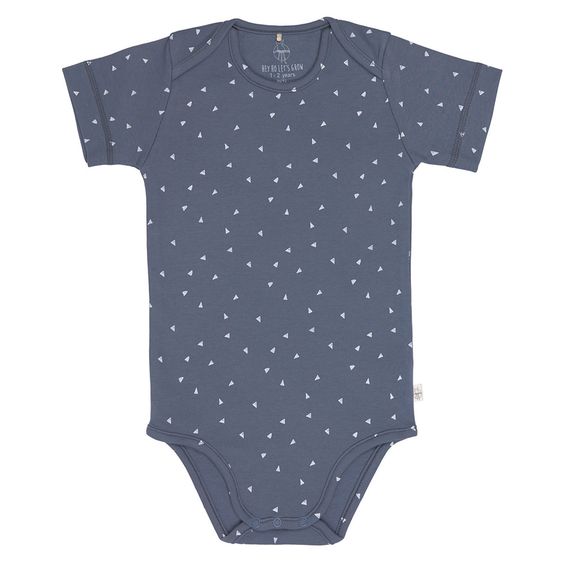 Lässig Body Kurzarm aus Bio-Baumwolle - Triangle Blue - Gr. 74/80