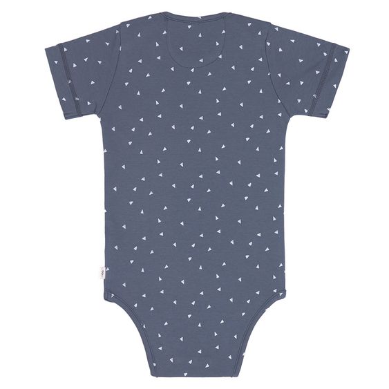 Lässig Body Kurzarm aus Bio-Baumwolle - Triangle Blue - Gr. 74/80