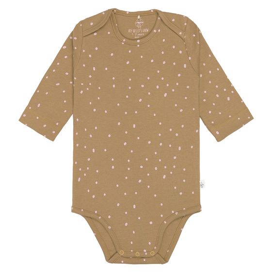 Lässig Body Langarm aus Bio-Baumwolle - Dots Curry - Gr. 74/80